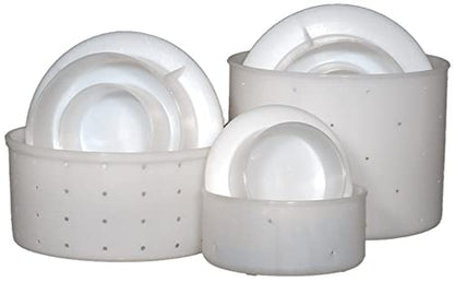 Cheese Mould Small Classic Wheel with Lid Follower
