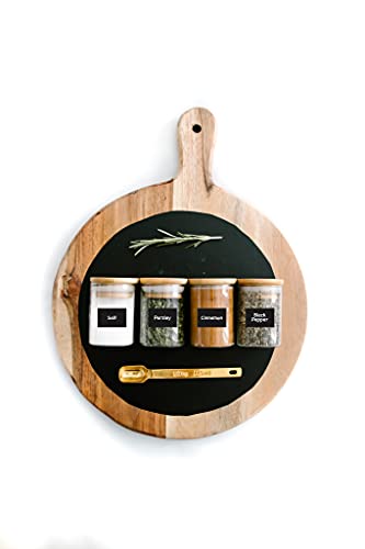 96 Chalkboard Labels for Storage Bins, Chalkboard Stickers with Chalk Maker, Chalk Labels for Kitchen Containers Organizing, Removable Black Food Pantry Jar Label Stickers for Glass Bottles - style: Assorted Shapes - 96pcs