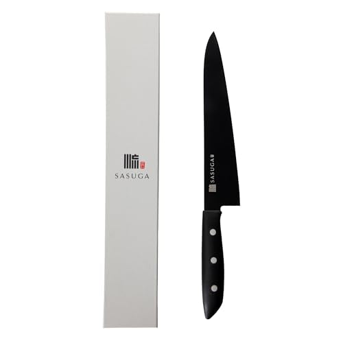 SASUGA Lightweigth Japanese Gyuto Chef’s Knife 210mm – Made in Japan | Molybdenum-Vanadium Stainless Steel | Razor-Sharp, Rust-Resistant Blade for Meat, Fish & Vegetables - color: Gyuto