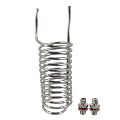 Premium 304 Stainless Steel Immersion Wort Chiller - 15ft Glycol Cooling/Heating Coil for Home