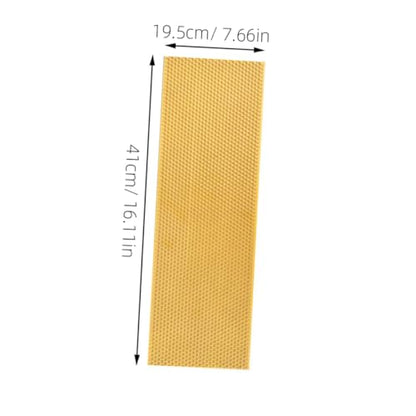 Mikikit Plastic Beehive Foundation Sheet for Deep Hive 3PCS Honeycomb Frame Easy to Use Beehive Building Accessories