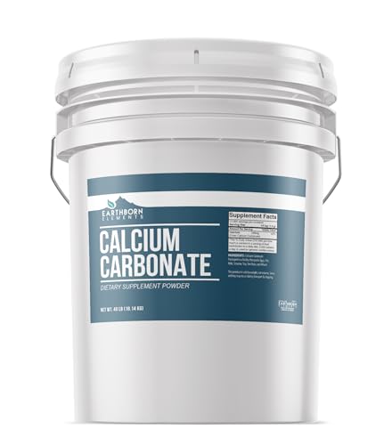 Calcium Carbonate Powder 5 Gallon Bucket, Limestone Powder, Toothpaste Additive (640 Ounce) - size: 640 Ounce (Pack of 1)