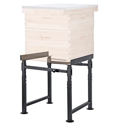 Adjustable Metal Hive Stand, Sturdy Beehive Stand | Adjustable Height 15” - 19” & Adjustable Width 14.5” - 24.5”, UV Resistant & Easy to Assemble Bee Stand for Beekeeping