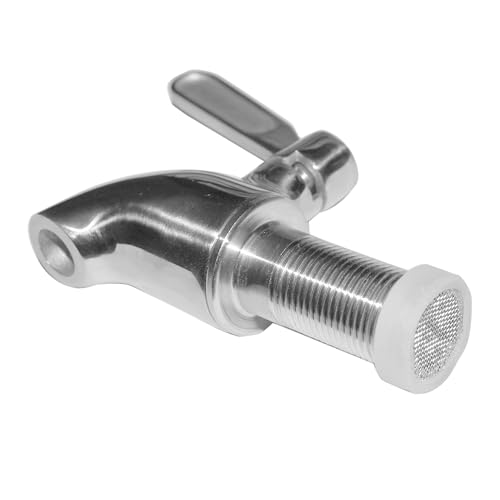 sumerain Beverage Dispenser Replacement Spigot, SUS304 Stainless Steel Spigot for Water Dispenser, Lead-Free Drinking Bucket Spigot, Water Cooler Spigot Replacement (2PCS Pack) - size: 2-pack