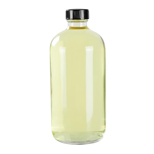 Restaurantware Vetri 16 Ounce Boston Glass Bottles, 12 Bottles With Black Phenolic Caps - Dishwashable, Round, Clear Glass Bottle, For Secondary Kombucha Fermentation, Homemade Essential Oils - color: Clear, size: 16 Ounces