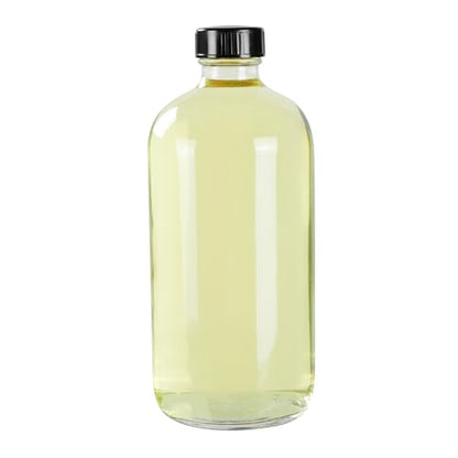 Restaurantware Vetri 16 Ounce Boston Glass Bottles, 12 Bottles With Black Phenolic Caps - Dishwashable, Round, Clear Glass Bottle, For Secondary Kombucha Fermentation, Homemade Essential Oils - color: Clear, size: 16 Ounces