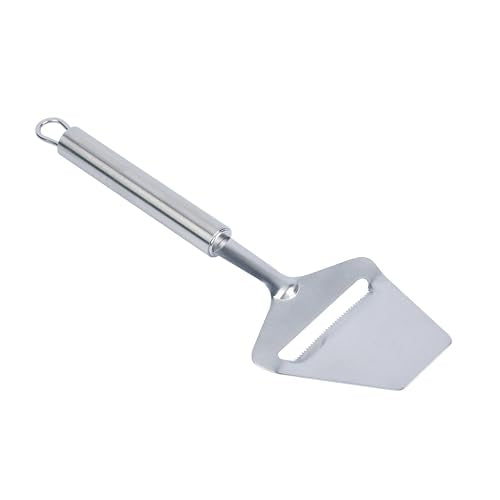 Restaurantware Stainless Steel Handheld Cheese Slicer - German Standard Cheese Cutter with Sharp Blades, Dishwasher Safe - Heavy Duty Plane Cutter for Butter, Parmesan, Cheddar