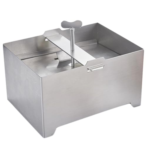 Cheese Press,Tofu Press, Stainless Steel Tofu Presses, Adjustable Paneer Maker with Drain Hole and Drip Tray, Cheese Press for Making 1kg Tofu