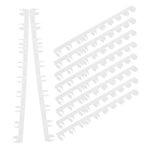 Mipcase 10pcs Hive Spacing Strip for Beekeepers Plastic Beehive Honeycomb Frame Spacers Beekeeping Tools