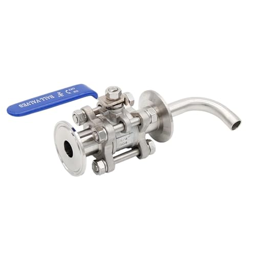 1/1.5"TC Ball Valve & Racking Arm Stainless Steel 304 50.5mm OD Homebrew Kettle/Conical Fermenter Parts