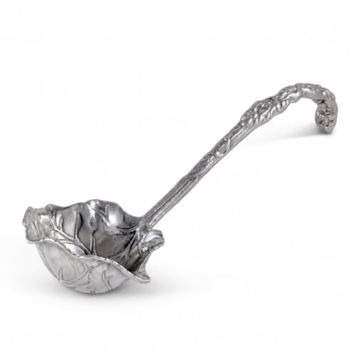 Arthur Court Grape Pattern Aluminum Serving Ladle - Elegant Punch/Soup Ladle for Entertaining - 12 Inch Long - size: 12 inches Grape