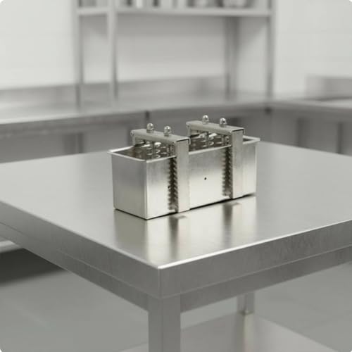 Baoblaze Stainless Steel Adjustable Sawtooth Locking Device Smooth Surface Suitable for Home Cooking Professional Kitchen, 4KG, Removable Bottom - size: 4KG, style: Removable Bottom