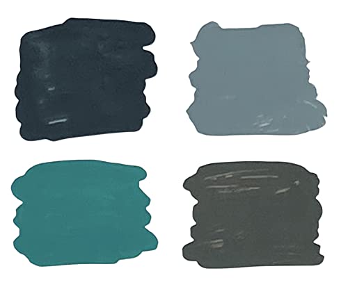 Enamel Paint Markers - MPD-15 MEDIUM - Multi-Packs - Permanent, Waterproof, Quick-drying (Midnights Tones | Matte Black, Brown, Green, Grey |) - color: Midnights Tones | Matte Black, Brown, Green, Grey