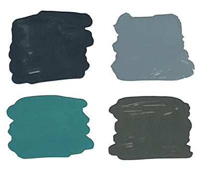 Enamel Paint Markers - MPD-15 MEDIUM - Multi-Packs - Permanent, Waterproof, Quick-drying (Midnights Tones | Matte Black, Brown, Green, Grey |) - color: Midnights Tones | Matte Black, Brown, Green, Grey