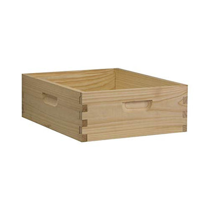 Medium Super Box (No Frames or Foundation) | 10-Frame Beekeeping Equipment | Durable Wood Construction | Amish Made in USA | Perfect for Honey Production and Hive Expansion