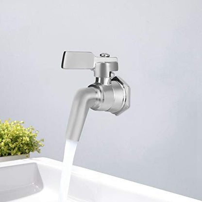 Beer Faucet Tap, Stainless Steel Adjustable Beer Faucet Rate Regulator Kit, Faucet Tap Spigot Replacement for Homebrew Wine Beverage Dispenser