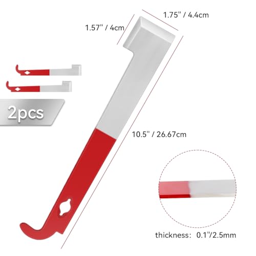 Tenalleys Stainless Steel Beekeeping Hive Tool Frame Lifter and Scraper J Hook Tool (2 Pack) - color: 2 Pack