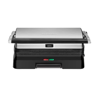 Cuisinart Griddler® Indoor Grill & Panini Press, Dishwasher-Safe Nonstick Cooking Plates, Stainless Steel, GR-11NAS - style: New Version- Griddler