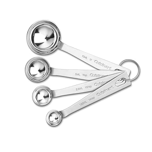 Cuisinart Stainless Steel Measuring Cups Set of 4 and Measuring Spoons Set of 4