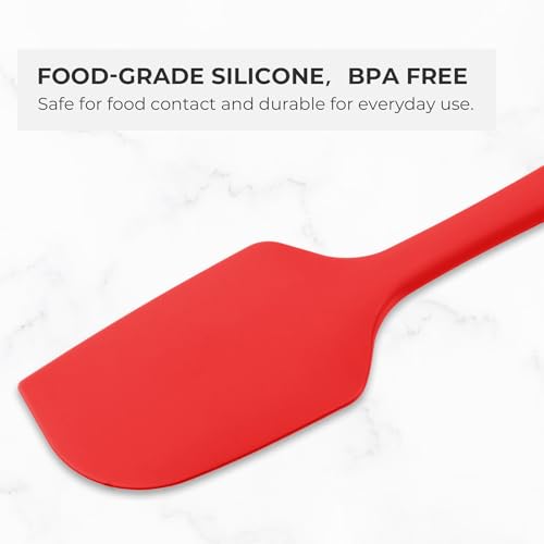 Elihome Mini Silicone Basting Pastry Brush, Cooking Brush for Oil Sauce Butter Marinades, Food Brushes for BBQ Grill Kitchen Baking, Baster Brushes Baste Pastries Cakes Meat Desserts, Food Grade, Red - color: Red