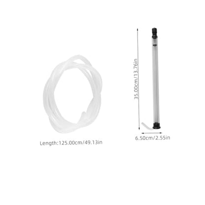 MAGICLULU 1 Set Auto Siphon Wine Transfer System with Clear Hose Lightweight Siphon Tubing for Easy Pouring for Home Brewing and Bottling Wine