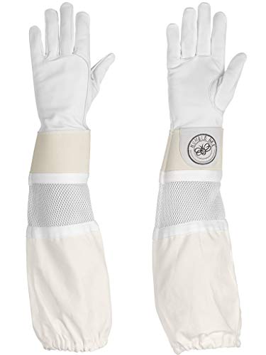 Humble Bee 114 Goatskin Beekeeping Gloves with Reinforced & Ventilated Cuffs - size: Large
