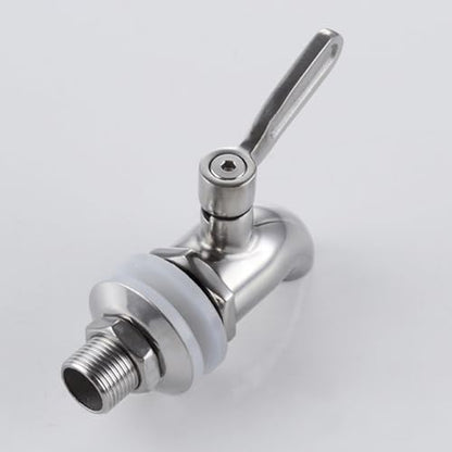 Sumerain Spigot for Beverage Dispenser,SUS304 Stainless Steel Metal Spigot Dispenser for Jar, Juice, Cold Drink,Wine,Beer - size: 1-pack