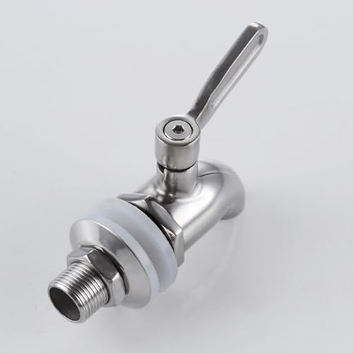 sumerain Beverage Dispenser Replacement Spigot, SUS304 Stainless Steel Spigot for Water Dispenser, Lead-Free Drinking Bucket Spigot, Water Cooler Spigot Replacement (2PCS Pack) - size: 2-pack
