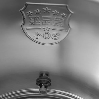 64L/16.9gal Milk Can with Spigot - 304 Stainless Steel Water Dispenser Food Storage Container for Liquid & Dry Goods, Wine Pail Bucket Metal Tote Jug for Kitchen, Farm - size: 64 liters (16.9 gallons)