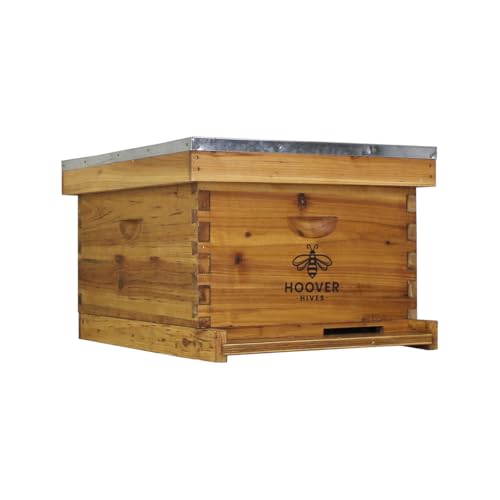 Wax-Coated 10 Frame Beehive - Starter Kit Starter Kit With 5 Frames
