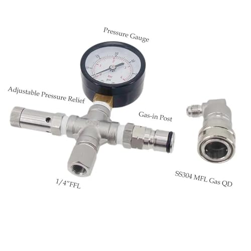 Conical to Corny Keg Pressure Transfer Kit - Oxygen-Free Closed System for Beer Transfer from Fermenter to Keg