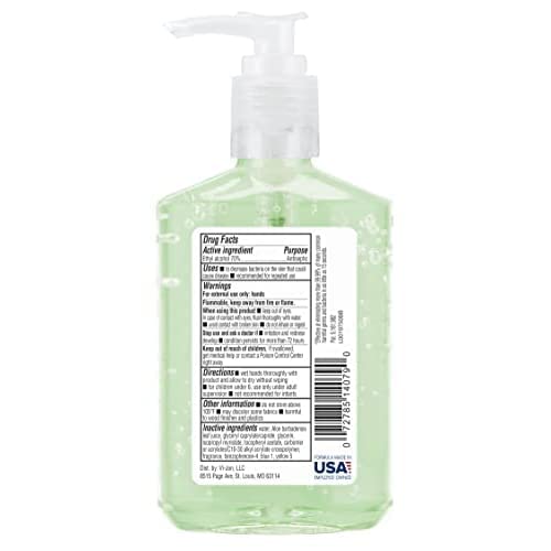 Germ-X Advanced Hand Sanitizer with Aloe and Vitamin E, 8 Fl Oz (Pack of 6), Less Drying Moisturizing Gel, No Rinse Formula, Pump Bottle - size: 8 Fl Oz (Pack of 6)