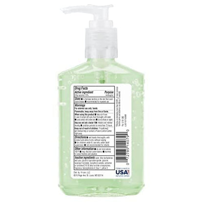 Germ-X Advanced Hand Sanitizer with Aloe and Vitamin E, 8 Fl Oz (Pack of 6), Less Drying Moisturizing Gel, No Rinse Formula, Pump Bottle - size: 8 Fl Oz (Pack of 6)