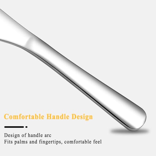 Homquen Stainless Steel Butter Knife, Butter Spreader, Butter Knives, Butter Spreader Knife for Kitchen Restaurant Party, Kitchen Gadgets, Set of 4 - color: 1. Silver