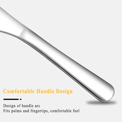 Homquen Stainless Steel Butter Knife, Butter Spreader, Butter Knives, Butter Spreader Knife for Kitchen Restaurant Party, Kitchen Gadgets, Set of 4 - color: 1. Silver