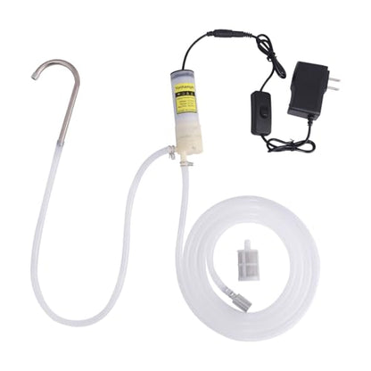 Food Grade Self Priming Electric Water Transfer Pump,Auto Siphon Diaphragm Pumps,AC 100-240V,2.0LPM,Low Noise for Home Brew Bottling Wine,Beer,Juice,Ice Maker,Coffee Machine