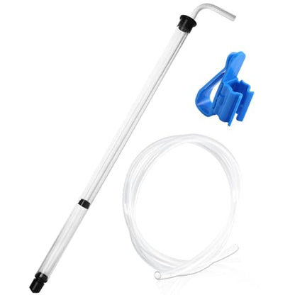Auto Siphon Homebrew, Auto Siphon 14 Inch Homebrew Pump with Tubing and Clamp Clear Wine Making Kit for Small Batch Beer Kombucha Wine, Pump