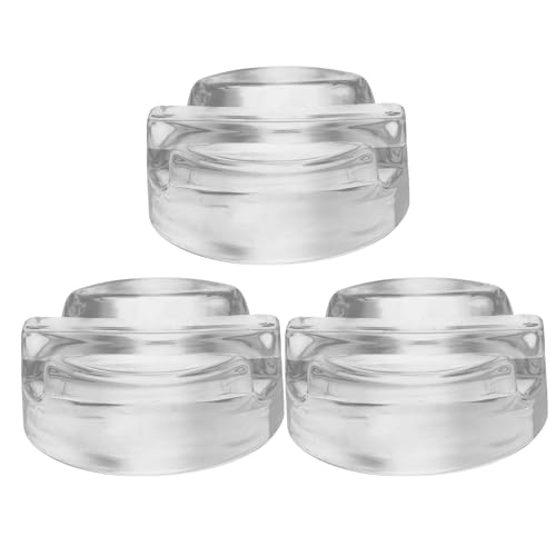 KICHOUSE 3pcs Fermentation Glass Weights: Fermenting Weights With Easy Grip Handles For Wide Mouth Mason Jars Pickling Jars Kit Sauerkraut Kimchi - color: Transparent 1