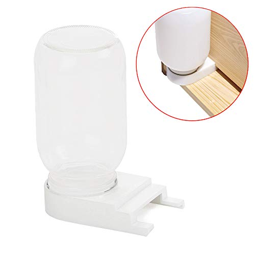 Bee Hive Entrance Feeder - Includes Lids, Fits Most Small Mouth Canning Feeder and Waterer (2 Pack)