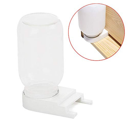 Bee Hive Entrance Feeder - Includes Lids, Fits Most Small Mouth Canning Feeder and Waterer (2 Pack)
