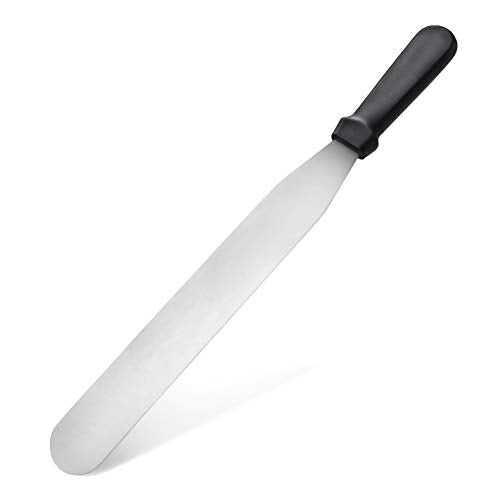 New Star Foodservice Straight Icing Spatula, 12 Inch Blade, 17 Inch Overall, Bakery-Grade Stainless Steel Cake Frosting Spatula - size: 12-Inch Straight