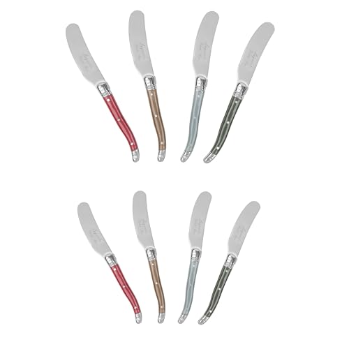 French Home 8-Piece Laguiole Spreader Set - Holly Berry - style: Holly Berry