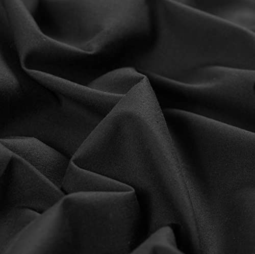 AK TRADING CO. Muslin Fabric/Textile - Draping Fabric - Black 5 Yards Medium Weight - 100% Cotton (60in. Wide) - color: Black, size: 5 Yards