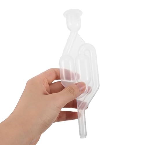 Amosfun Homebrew Airlock and Bung for Beer and Wine Making, Plastic Reusable Design with Easy to Store S-shaped Air Lock, for Beer Brewing on Balconies and DIY Fermentation