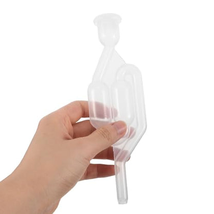 MAGICLULU Plastic Airlock with Stopper for Beer and Wine Fermentation, Reusable Gas Sealing Bubble Airlocks, S-shaped Fermentation Lock for Home Wine Making and Beer Brewing