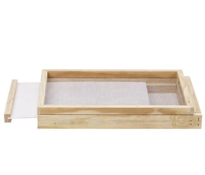 Beehive Screened Bottom Board 10 Frames LANGSTROTH - Hygienic Bottom Board - Wax Coated