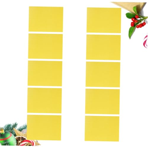 10pcs Nest Beeswax Tablets Beekeeping Nest Box Beehive Foundation Sheets Beehive Tool