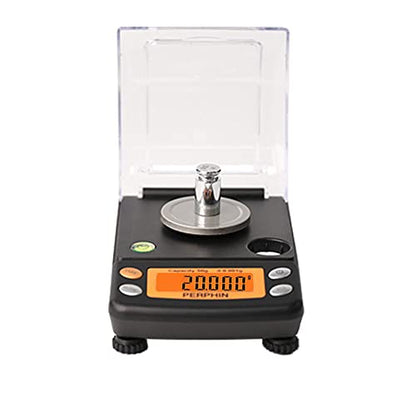 Milligram Scale, Dual Powered, Large Display, mg Scale, Adjustable Feet, 50g x 0.001g -Black, Digital Powder Scale, Level Bubble, Accurate and Sensitive