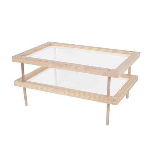 Herb Drying Rack, Wood Pasta Drying Racks, Drying Storage with 2 layer herb drying rack for drying pasta flowers plant specimens and more
