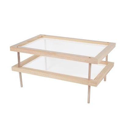 Herb Drying Rack, Wood Pasta Drying Racks, Drying Storage with 2 layer herb drying rack for drying pasta flowers plant specimens and more